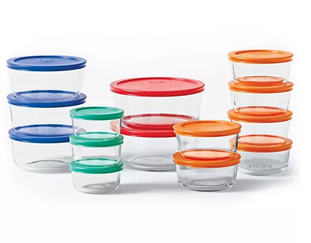 Pyrex Simply Store 28-Piece Glass Food Storage Set