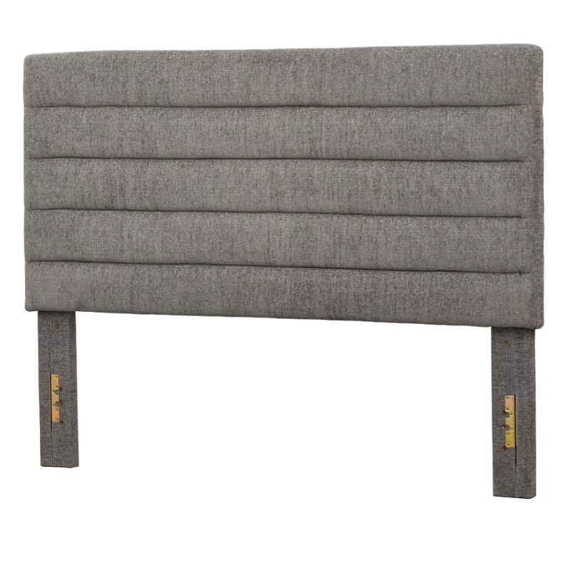 Queen Raquel Channel Upholstered Headboard - Gray