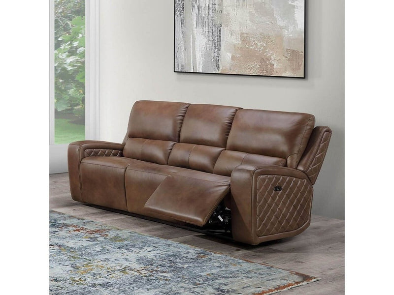 Abbyson Austin Leather Sofa - Grey