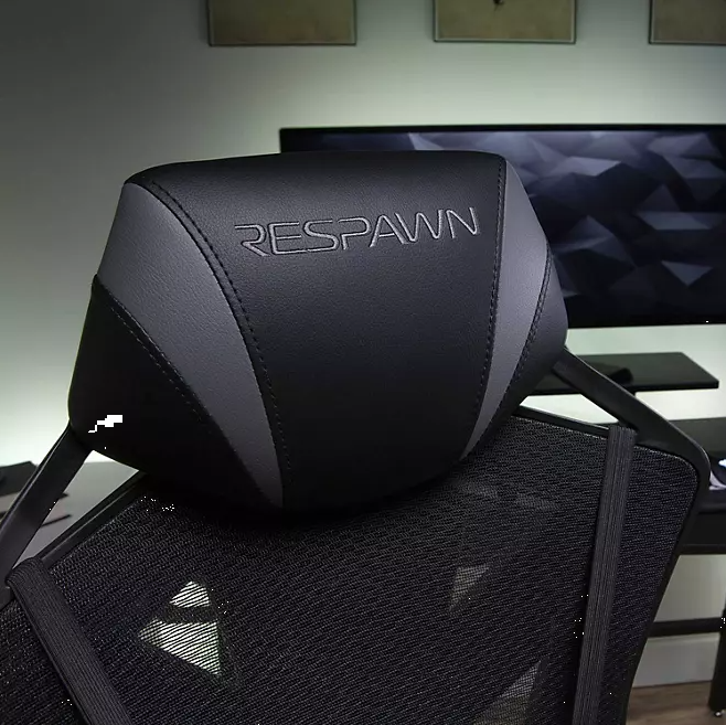 RESPAWN 210 Mesh Back Racing Style Gaming Chair Gray Wichita Home