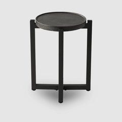 Wesley Round Side Table - Black