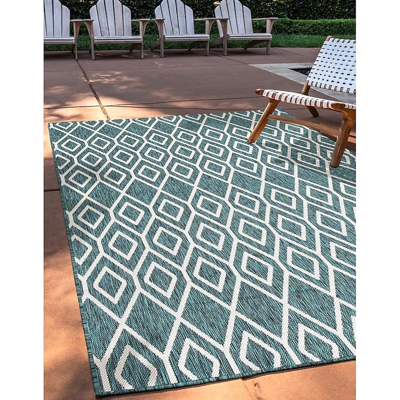 Jill Zarin Outdoor Trellis 7' x 10' - Teal