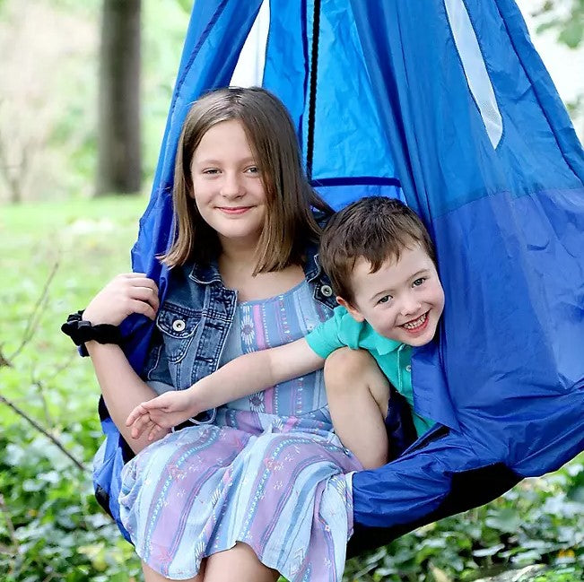 Outdoor Tent Swing, 39" Platform Swing with Detachable Tent