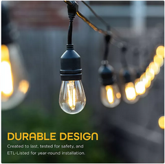 EcoScapes Outdoor LED Café Lights (24 bulbs, 48 ft.)