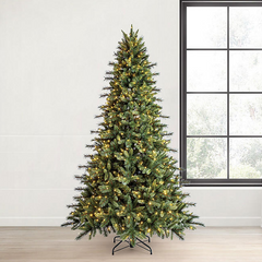 7.5' Pre-lit Alberta Spruce Artificial Christmas Tree