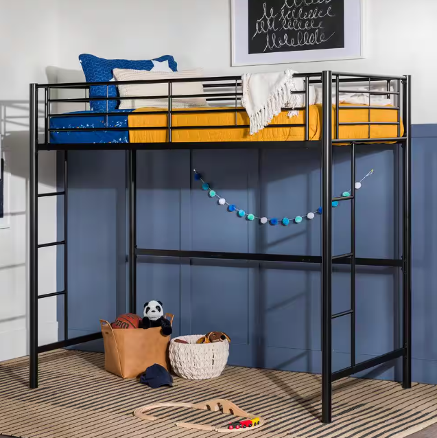 Sunrise Twin Metal Loft Bed