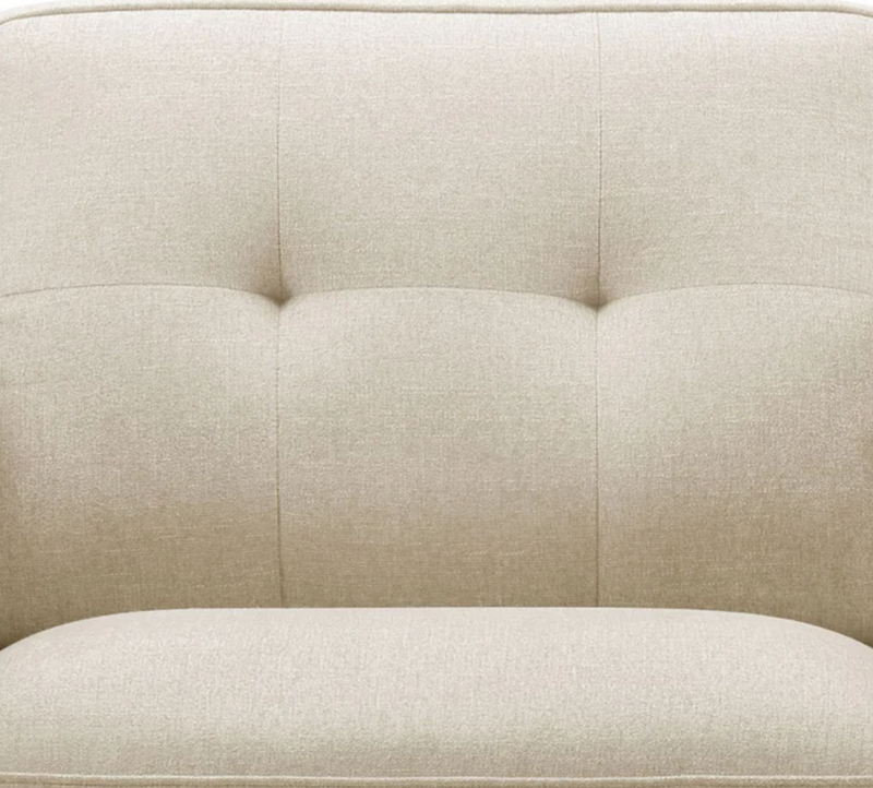 Vicenza Mid-Century Upholstered Sofa Beige