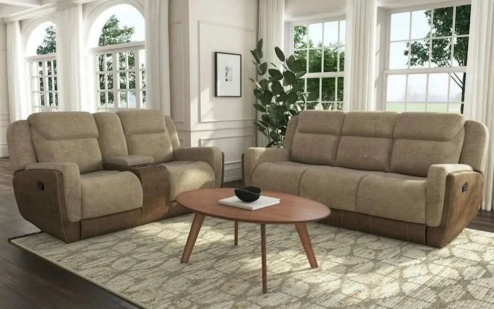 Hornet Manual Reclining Sofa - Beige