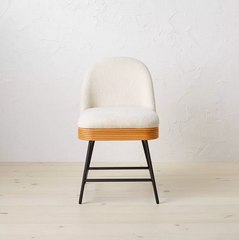 Telstar Mid-Century Modern Mixed Material Dining Chair - Dark Brown (Set of 2)