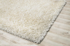 Decorative Shag Area Rug - White - 8' x 11'