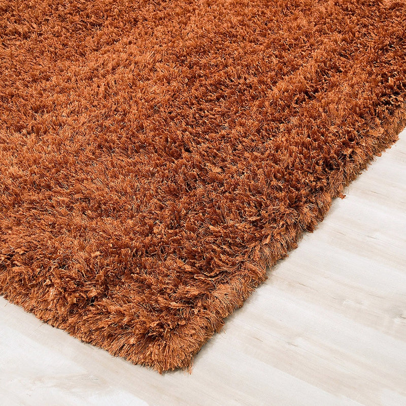 Decorative Shag Area Rug - Rust - 8' x 11'