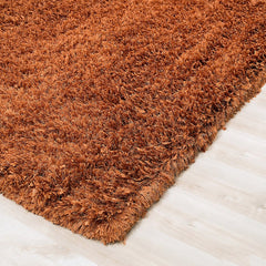 Decorative Shag Area Rug - Rust - 8' x 11'