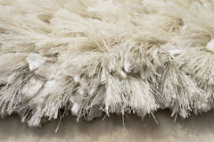 Decorative Shag Area Rug - White - 8' x 11'
