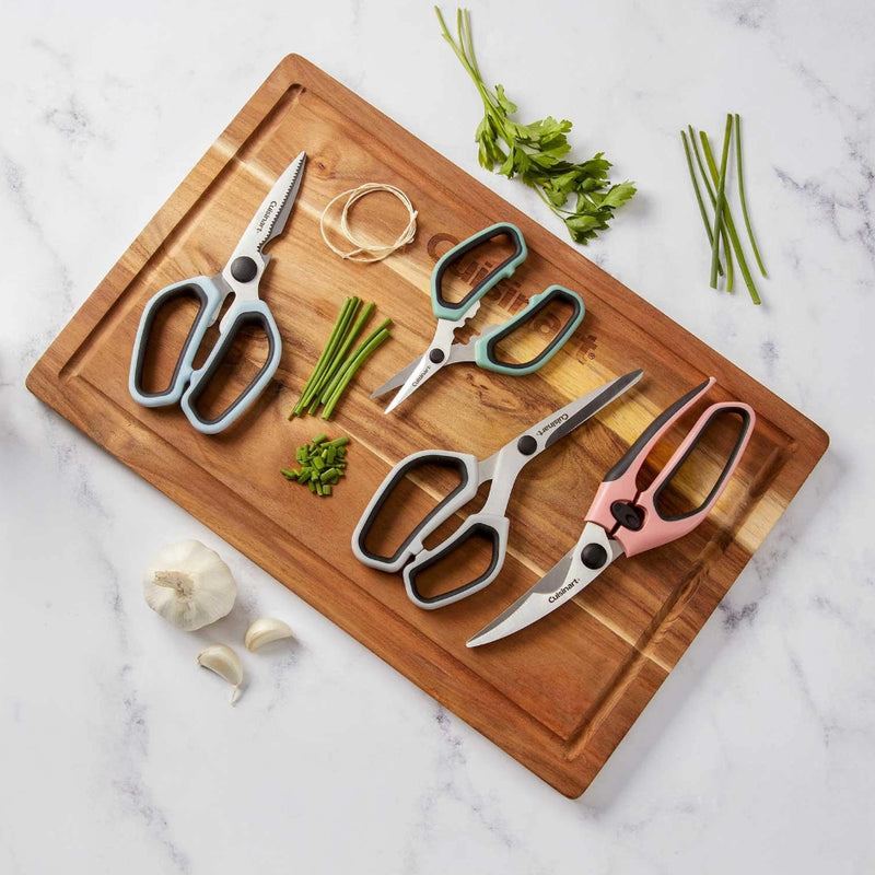 Cuisinart Classic 8pc Stainless Steel Shears Set with Blade Guards - Pastel