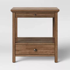 Shelburne Nightstand with Drawer/Shelf - Brown