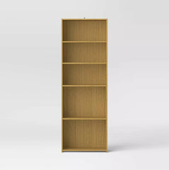5 Shelf Bookcase - Natural Wood