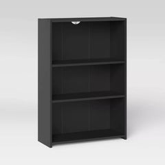 3 Shelf Bookcase - Black