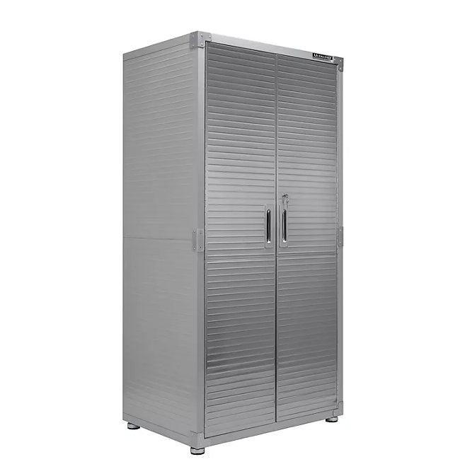 Steel Storage Cabinet with Adjustable Shelves - White