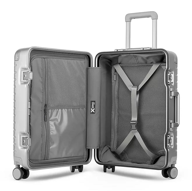 X Series by iFLY Quest 22" Aluminum Carry-on - Silver