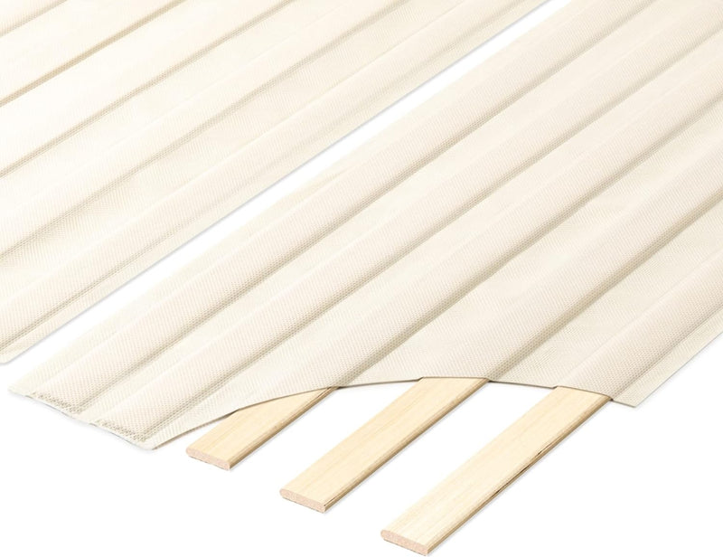 Mellow Fabric Covered Wood Slats - Full