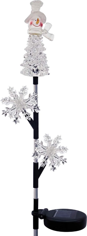 Snowman and Snowflakes Christmas Stake Holiday Décor