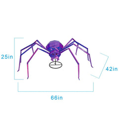 Pre-Lit Prismatic Spider