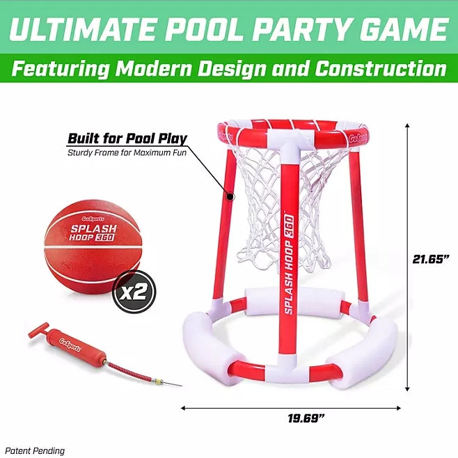 GoSports Splash Hoop 360 Floating Pool Basketball Game