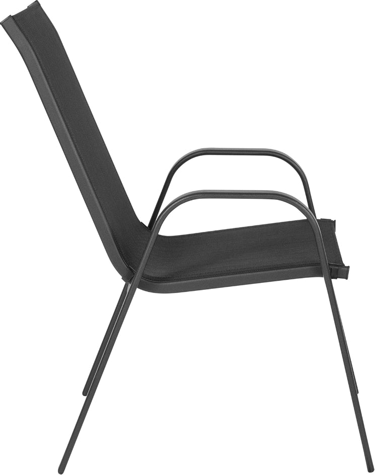 Outdoor Stackable Chair - Black