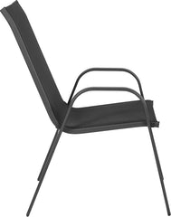 Outdoor Stackable Chair - Black