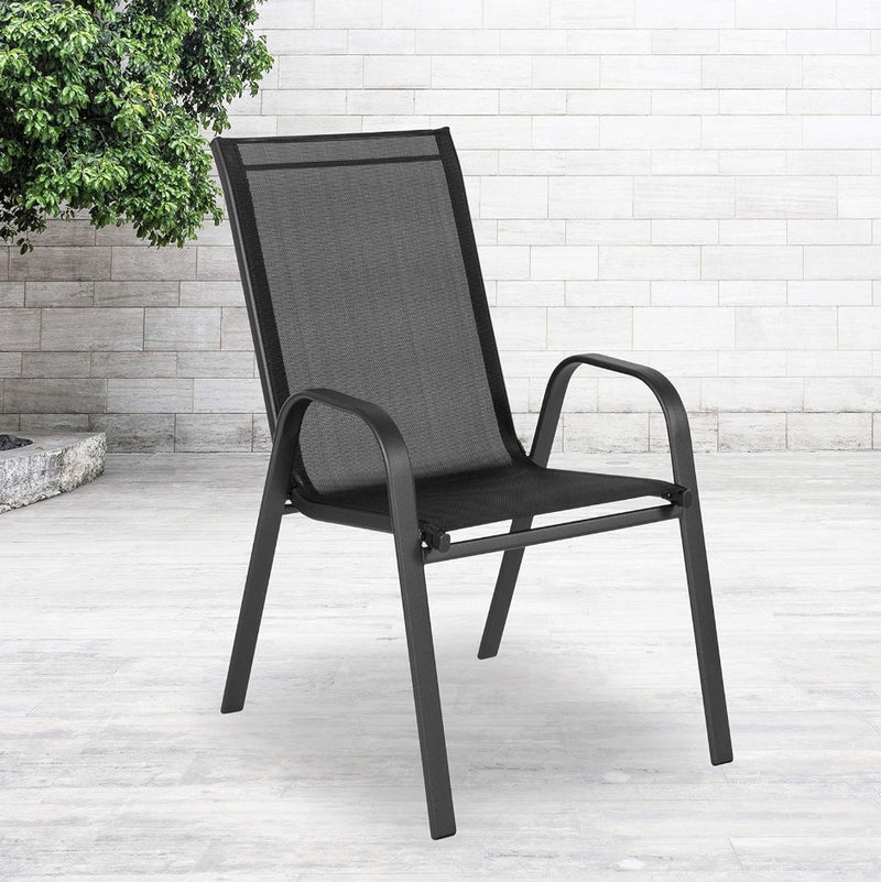 Outdoor Stackable Chair - Black