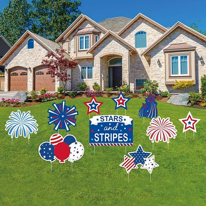 Stars and Stripes Patriotic Party Decorating Kit