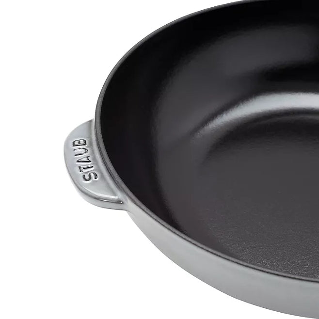 Staub 10", 2.9-Quart Enameled Cast Iron Daily Pan With Glass Lid - Graphite