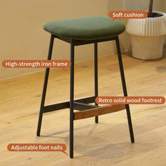 Backless Counter Barstools - Green (Set of 2)