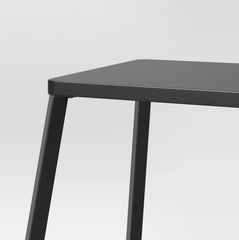 Metal Counter Height Barstool - Black (Set of 2)