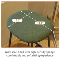 Backless Counter Barstools - Green (Set of 2)