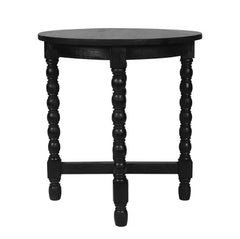 36 in. White/Gold Medium Round Faux Marble Coffee Table