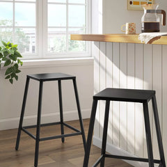 Gracie Wood Upholstered Counter Height Barstool