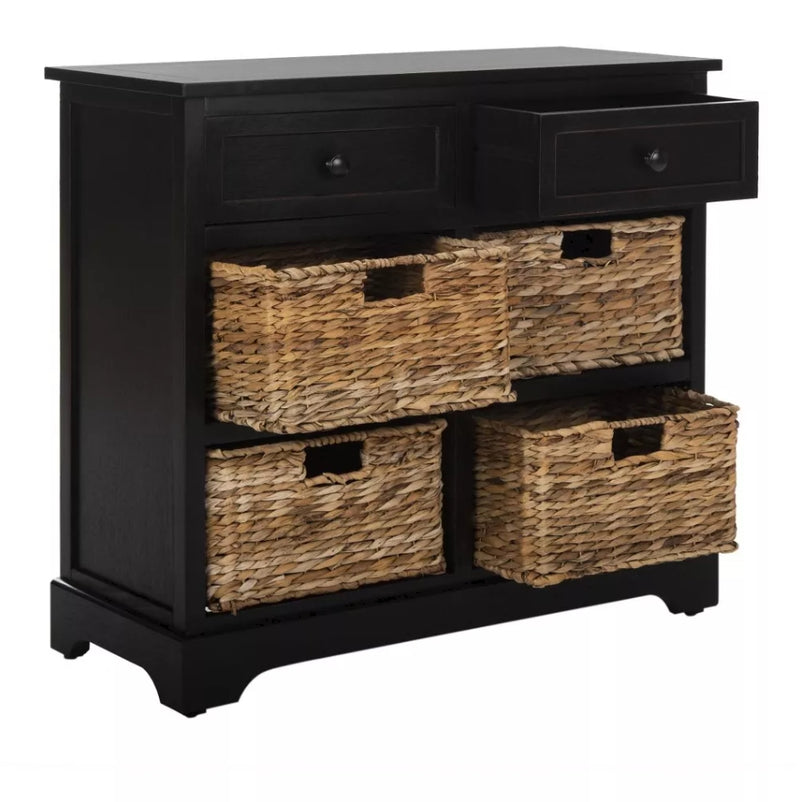 Herman Storage Unit - Distressed Black