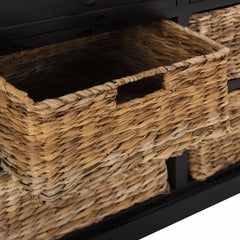 Herman Storage Unit - Distressed Black