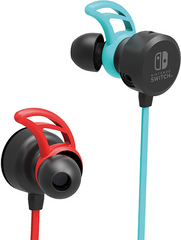 HORI Nintendo Switch Gaming Earbuds Pro with Mixer - Blue/Red