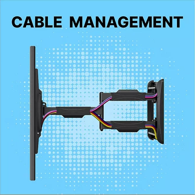 Full Motion Extended TV Wall Mount with Articulating Dual Swivel Arms for 32"- 98"* TVs