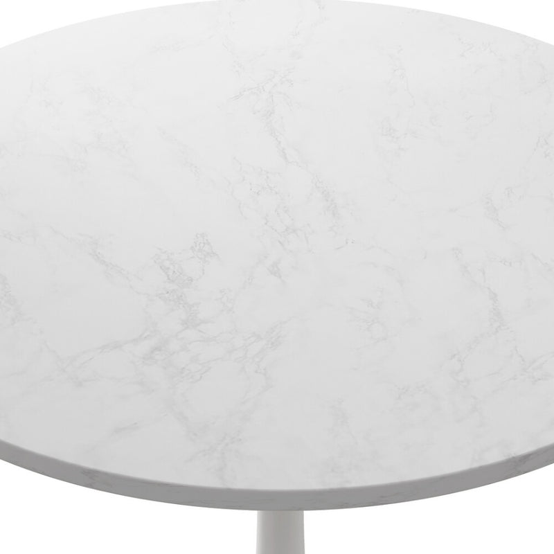 Modern Faux Marble Round Dining Table