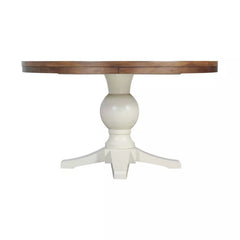 Barrett Round Standard Height Dining Table - Natural/White