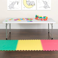 5' Kid's Plastic Folding Table