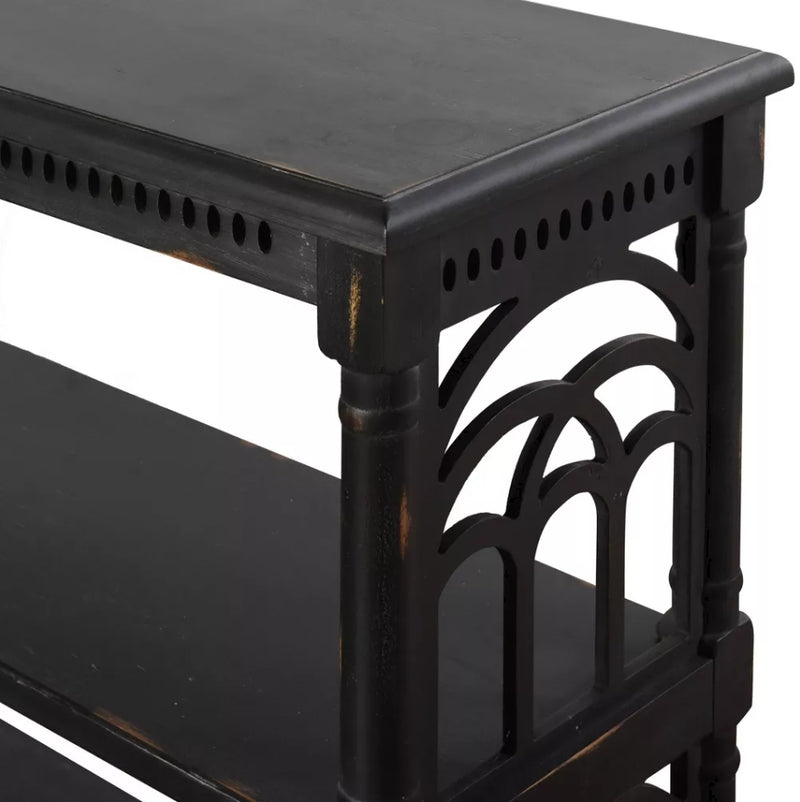 3 Tier Console Table Distressed