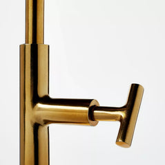 Adjustable Brass Accent Table - Brass