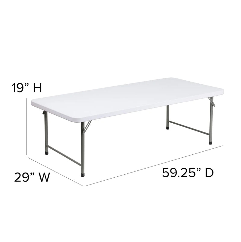 5' Kid's Plastic Folding Table