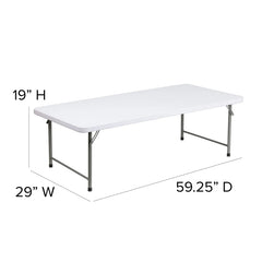 5' Kid's Plastic Folding Table