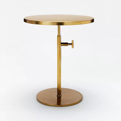 36 in. White/Gold Medium Round Faux Marble Coffee Table