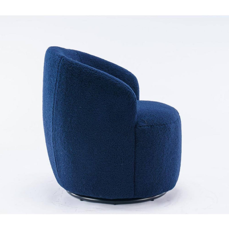 Teddy Fabric Swivel Accent Barrel Chair